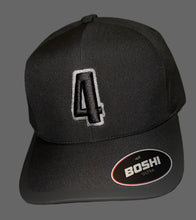 Load image into Gallery viewer, Black boshi ultra cap with grey/black logo
