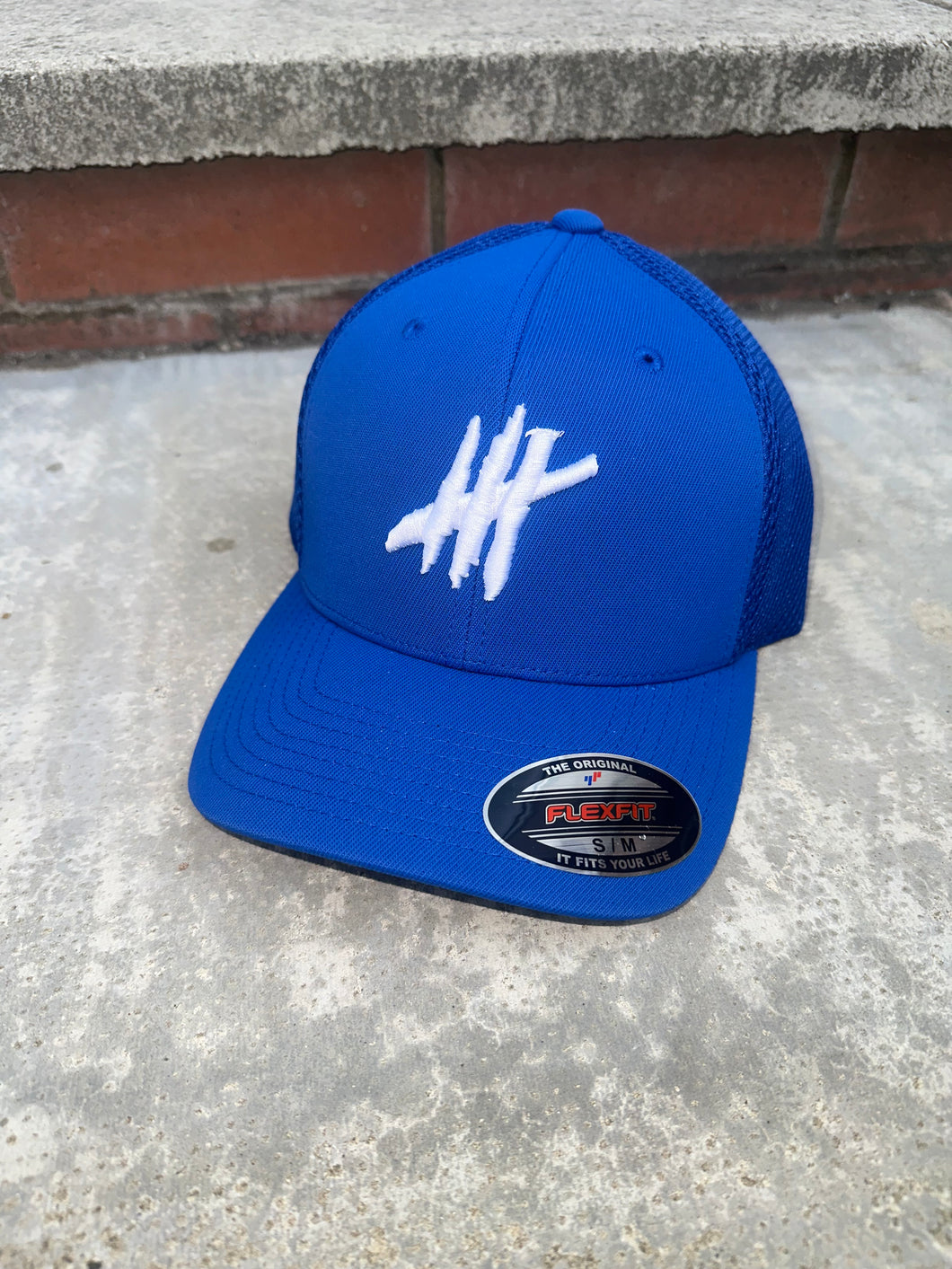 Royal blue original tactel mesh cap