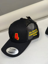 Load image into Gallery viewer, Black trucker cap with euro 2024 logo’s
