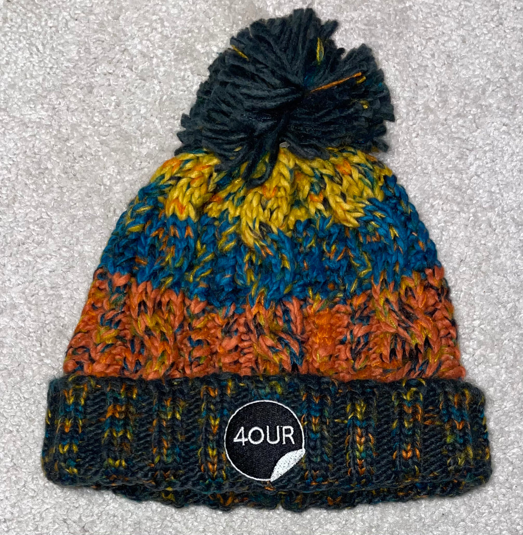 Unisex wooly bobble hat