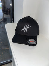 Load image into Gallery viewer, Black original flexfit cap with grey logo
