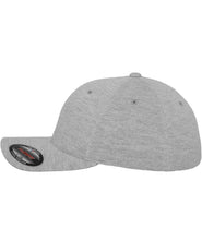 Load image into Gallery viewer, Grey Flexfit Double Jersey cap with grey logo
