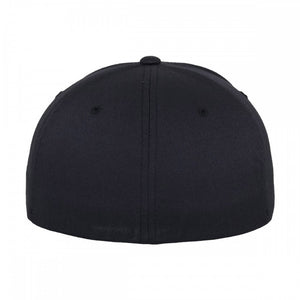 Black original flexfit cap with black logo