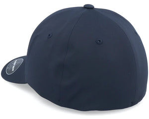Navy delta flexfit cap with light blue logo