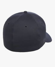 Load image into Gallery viewer, Navy delta flexfit cap with white logo
