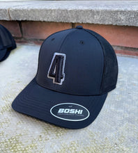 Load image into Gallery viewer, New All Black trucker cap with black/grey logo

