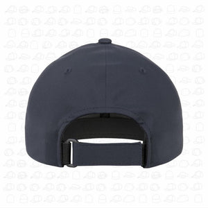 Navy delta flexfit cap with blue logo