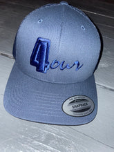 Load image into Gallery viewer, Navy trucker cap with navy logo
