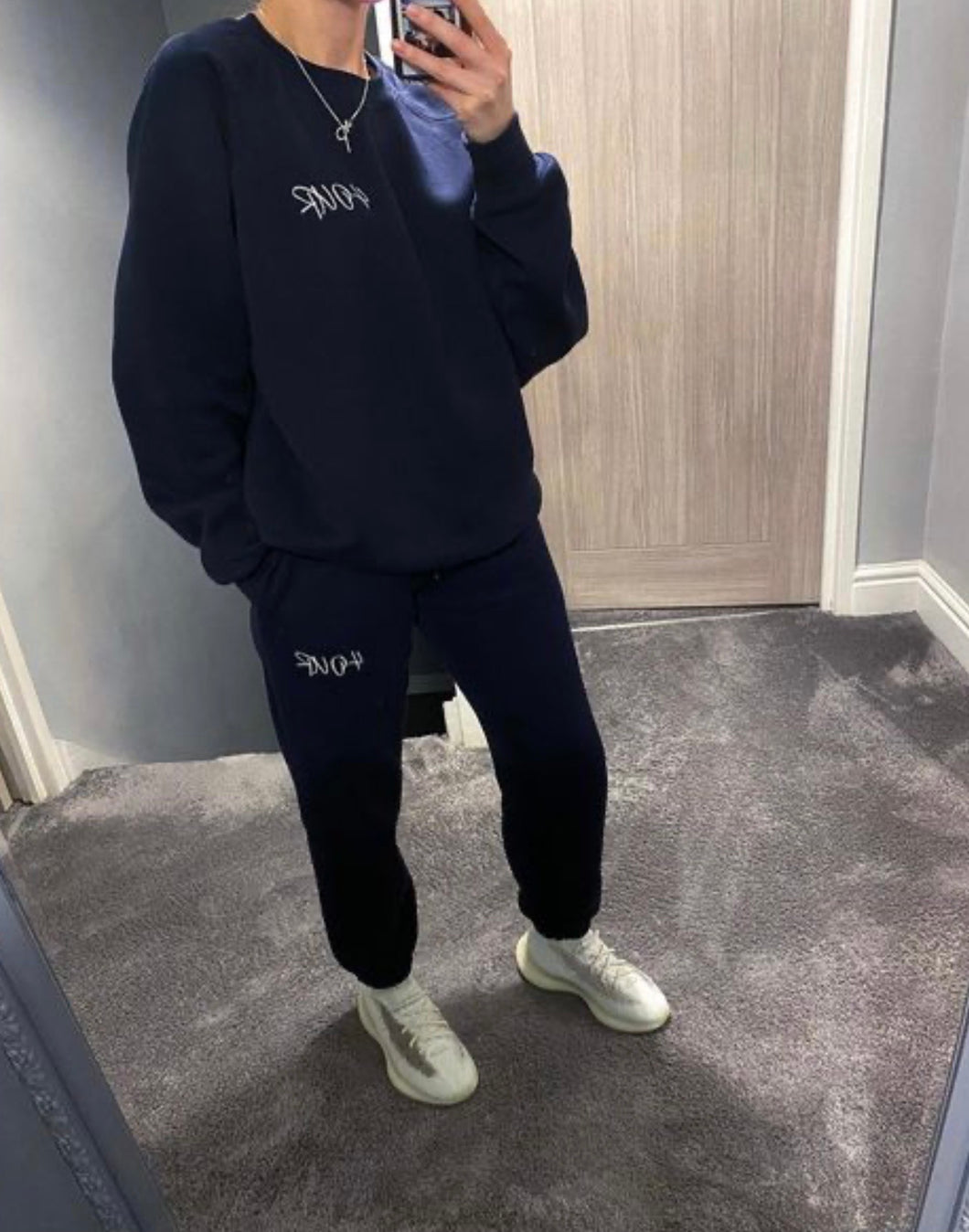 Women’s Navy oversized joggers