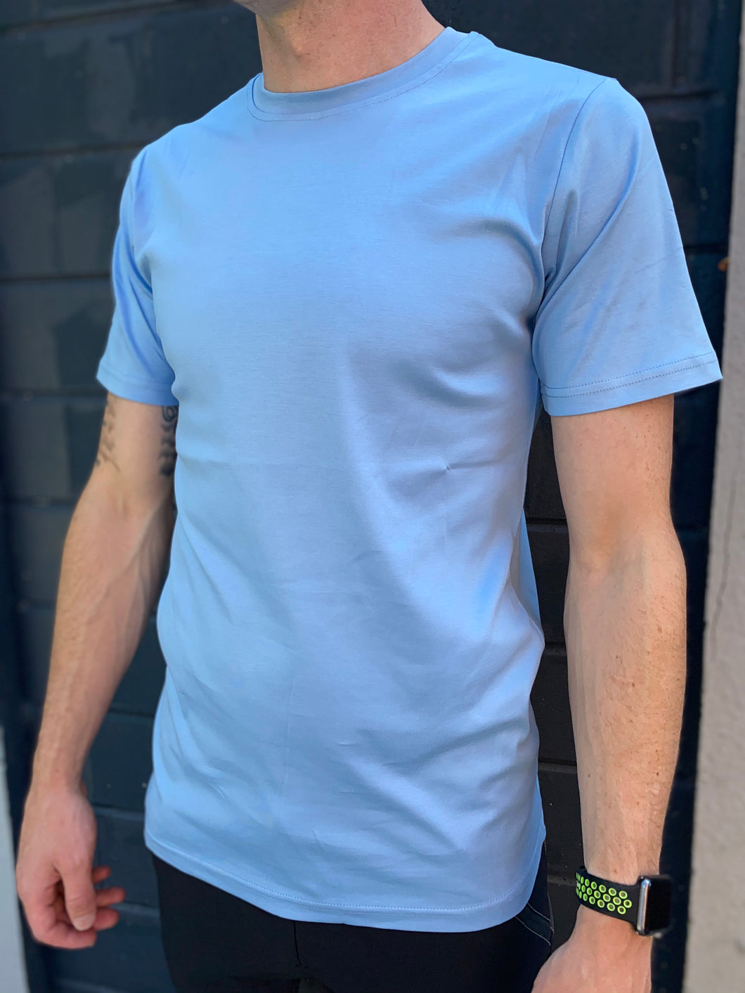 Men’s light blue T-shirt