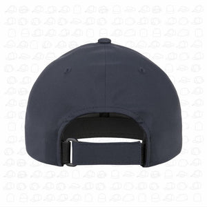 Black delta cap with blue logo